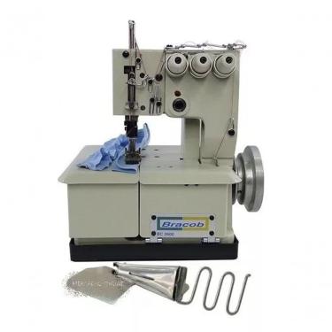 Imagem de Galoneira 3 Agulhas Semi Industrial 250w + Aparelho Viés Voltagem:110v