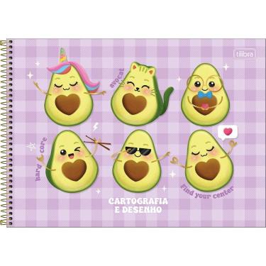 Imagem de Caderno De Desenho Abacute Tilibra - 80 Folhas Roxo