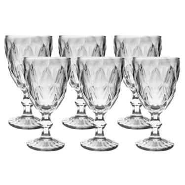 Imagem de Conjunto De Taças De Vidro Diamond 310 Ml – Elegância Para Todas As Ocasiões