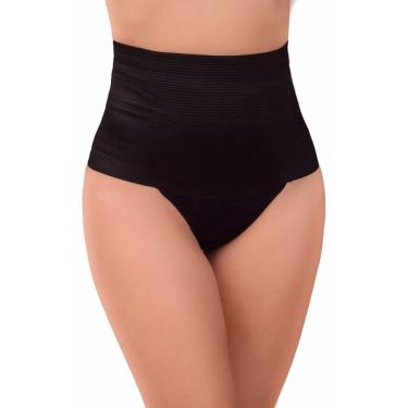 Imagem de Kit 2 Calcinha Cinta Modeladora Poly Zero Barriga Cós Modelador Reduz Medida Kit Calcinhas Compressão Sem Marcar Lingerie de Fábrica