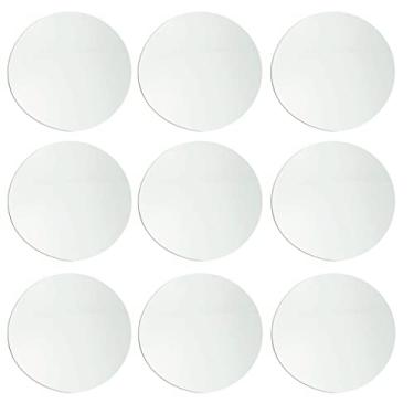 Imagem de HJOPTO Disco Redondo De Acrílico Com 15 Peças Diâmetro 7'' (17,78 Cm) E Espessura 0,08'' (2 Mm) Para Decoração Natal, Artes, Porta-Copos Projetos "Faça Você Mesmo". (7")