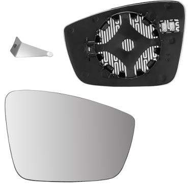 Imagem de Vidro retrovisor direito do lado direito do passageiro com placa de apoio aquecida, compatível com Volkswagen JETTA MK6 PASSAT B7 BEETLE 2011-2018, compatível apenas com edição norte-americana
