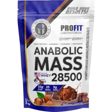 Imagem de Hipercalóricos Anabolic Mass 28500 Bulking Refil 3kg- Profit Laboratórios (3000g, Creme de Avelã)