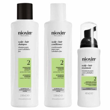 Imagem de Nioxin System 2 Kit - Shampoo + Condicionador + Tratamento, Kit