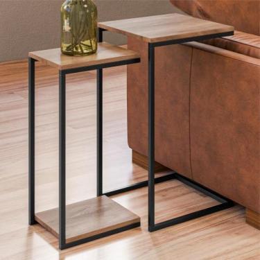 Imagem de Conjunto Mesas Industriais Guilherm Madeira - CASA H