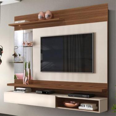 Imagem de Painel para TV Akira com LED Caiena Creme - CASA H