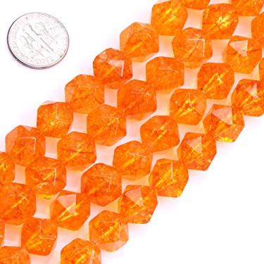 Imagem de GEM-Inside 12 mm Contas de cristal de citrino tingidas facetadas para contas de ágata Cambay para fabricação de joias contas de pedras preciosas soltas descobertas acessórios fio 38 cm