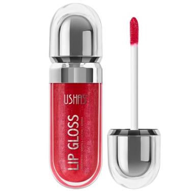 Imagem de Lip Gloss – 7ml - Brilho Labial Hidratante, Efeito 3D Duradouro, molhado, Não Pegajoso, 12 Tons América Mix Store – USHAS (#09-FOGO CORAL)