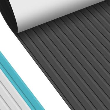 Imagem de Revestimento de barco com espuma vinílica acetinada autoadesivo para barcos 240 cm x 40,9 cm antiderrapante para barcos, piso de espuma universal para barco, caiaque, pesca, barco, motor, durável