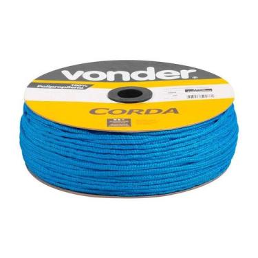 Imagem de Corda multifilamento trançada 4mm x 360m azul vonder