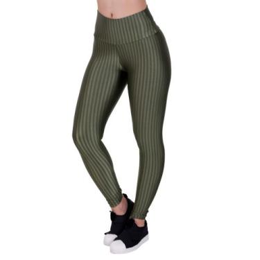 Imagem de Calça Legging 3D Cirrê Roupa de Academia Cintura Alta - c4 LAURA - TER