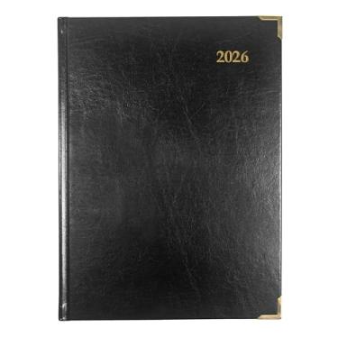 Imagem de Brownline® Agenda semanal executiva 2026, agenda, 12 meses, janeiro a dezembro, encadernação costurada, 27,3 cm x 19,7 cm, preto, trilingue (CBE512-26)