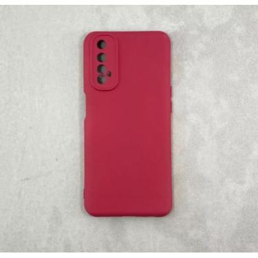 Imagem de Capa Capinha Case  Realme 7 Silicone Aveludada Protege Câmera Colorida
