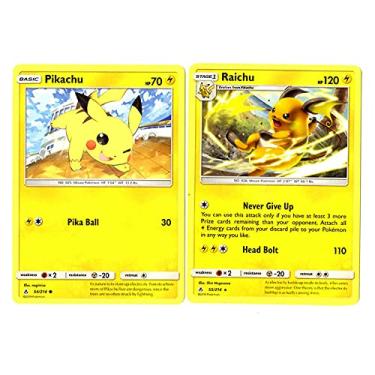 Imagem de Raichu 55/214 - Sun Moon Unbroken Bonds - Rare - Pokemon Evolution 2 Card Lot - Pikachu