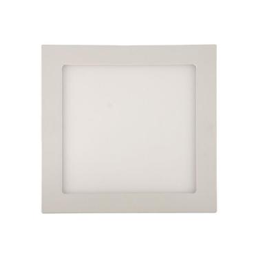 Imagem de Painel De Led Blumenau Slim Quadrado De Embutir 24w Bivolt 3000k Luz Amarela