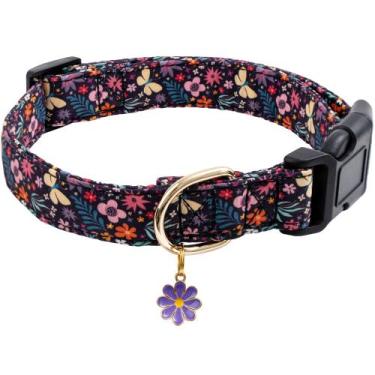 Imagem de Coleira para cães Faygarsle Cotton Designer com pingentes de flores ro