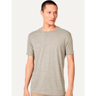 Imagem de Camiseta Reserva Masculina Slim Malha Pêssego Areia Mescla-Masculino