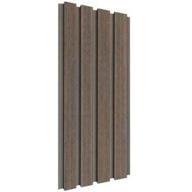 Imagem de Painel Ripado Externo WPC EspaçoWall Teka Natural 21,9cm x 290cm, Teka