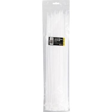 Imagem de Abraçadeira Nylon 4,8 X 400 Mm Branca 100 Unidades Tradestar