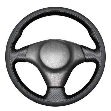 Imagem de MEWANT Capa de volante costurada à mão estilo 3D para Toyota RAV4 1998-2003/Celica 1999-2006/Corolla 2003-2008/Matrix 2002-2008/MR2 1999-2007/Supra 1996-2002/Caldina 1999-2007/Supra 1996-2002/Caldina