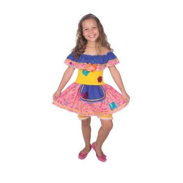 Imagem de Vestido infantil festa junina colorido-sortido caipirinha - BABY BRINK