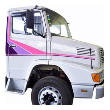 Imagem de Faixa Caminhão 709 912 1618 Adesivo Roxo/rosa
