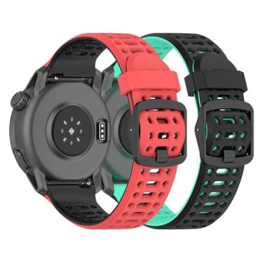 Imagem de Harikiri 2 pulseiras de silicone esportivas compatíveis com COROS PACE 3/APEX 2 PRO/APEX PRO/APEX 46 mm, masculinas e femininas