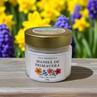 Imagem de Vela Aromática Premium “Manhã de Primavera” – Bouquet Floral Luxuoso com Peônia, Flor de Cerejeira e Lilás – Cera de Coco – Artesanal