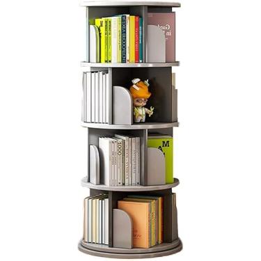 Imagem de AKALNNB Estante giratória de 4 camadas, estante rotativa, multifuncional, 360 graus, estante alta, organizador de armazenamento, verde, 50 x 126