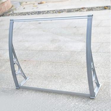 Imagem de Toldo Ao Ar Livre Toldo Da Porta Da Frente Dossel Toldo De Janela De Policarbonato, Neve E Proteção Uv Toldo De Varanda Capa De Abrigo De Chuva, Arquead, Clear,Grey,Silver, 60x420cm/24"x165"