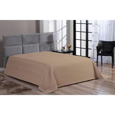 Imagem de Cobre Leito Colcha Cama Casal Padrão Piquet Algodão Hotel