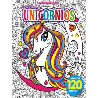 Imagem de Unicórnios Livrão Para Colorir