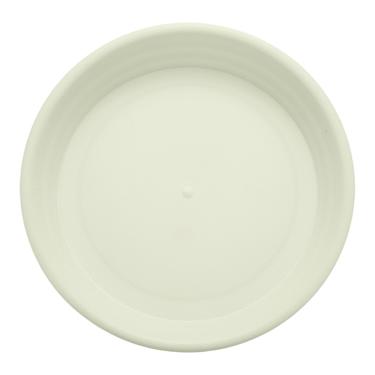 Imagem de Pires de plástico para plantas 13,16 cm bandejas redondas para vasos de flores, base de flores, bandeja de drenagem inferior para plantadores internos e externos, bege