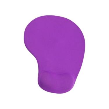 Imagem de Mouse pad com suporte de pulso, mousepad de escritório com suporte de pulso de gel, ergonômico com superfície confortável, antiderrapante com textura especial, para laptop de computador de escritório