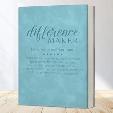 Imagem de Difference Maker, presente de agradecimento para colegas de trabalho, mentor, líder, chefe, professor, caderno de diário de definição de criador de diferenças