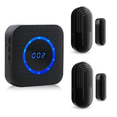 Imagem de Carrilhão de porta: sensor de porta sem fio SanJie, alcance de 800 m, 