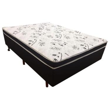 Imagem de Cama Box Conjugada Casal Cristalflex Ag80 Preto