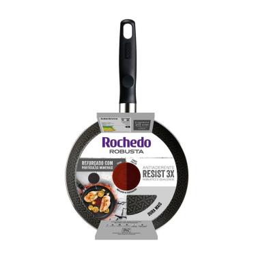 Imagem de Frigideira Francesa Antiaderente 24cm Robusta Rochedo Grafite