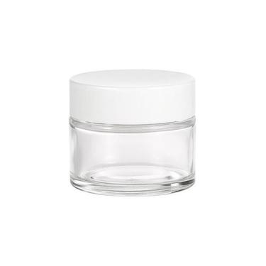 Imagem de Kit 10 Potes de Vidro 30ml com Tampa Plástica para Produtos Cosméticos