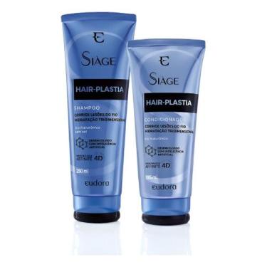 Imagem de Kit Eudora Shampoo + Condicionador Siàge Hair Plastia - Siáge