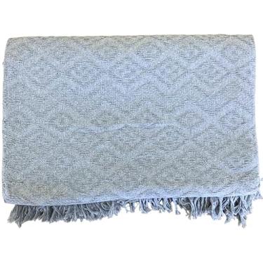 Imagem de Manta Para Sofá 230 x 180 – Capa de Sofá Gigante em Algodão 100% para Decoração e Conforto (Cinza Neblina)