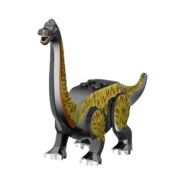 Imagem de Blocos De Montar De Dinossauros Jurássicos: Velociraptor, Triceratops,