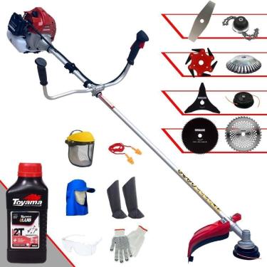 Imagem de Roçadeira Completa Bcj431l + 6 Facas + Epi + Óleo Toyama 2t