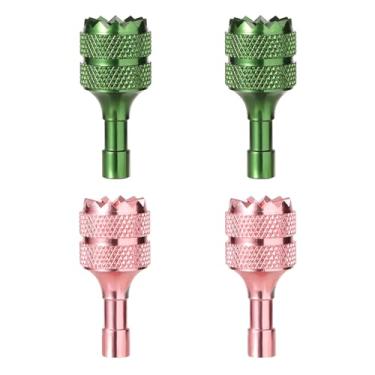 Imagem de 4 peças de controle de drone para controle inteligente DJI Mini 3 Pro DJI RC, joysticks remotos de drone, controles removíveis de substituição (rosa verde)