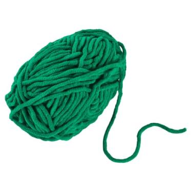 Imagem de 120 m/novelo 0,5 ~ 1 mm fio de crochê macio grosso para cachecol tecido bordado bolsa de suéter de costura, almofada fazendo artesanato de tricô à mão, verde mar