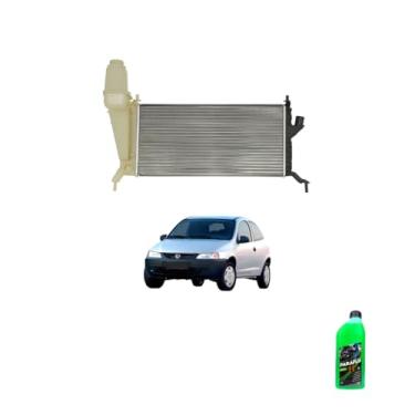 Imagem de Kit Radiador GM Celta 1.0 1.4 2002 a 2006 Com Aditivo Paraflu Verde