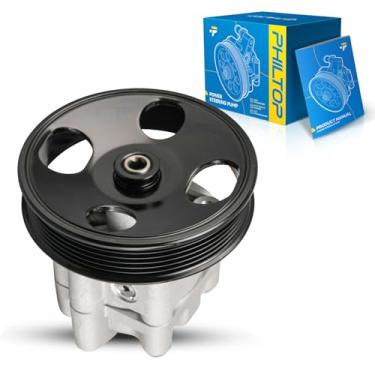 Imagem de PHILTOP Bomba de direção hidráulica 215412 com polia, adequada para FX35 2003-2008, substitui OE 49110-CG000, 21-5412, AA121-5412, 36P0876, FENSP15681, 78-8452F, MR198180, 36P0876, FENSP15681, 78