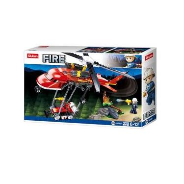 Imagem de Blocos de Construção Cubic Jr Helicóptero de Bombeiro Multikids - BR2307 BR2307