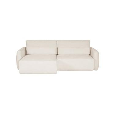 Imagem de Sofá Retrátil Seno I em Boucle Aveludado Off White - Westwing Collection Off White