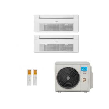 Imagem de Ar-Condicionado Multi Split Inverter Midea 18.000 (2x Evap Cassete 1 Via 12.000) Quente/Frio 220V
